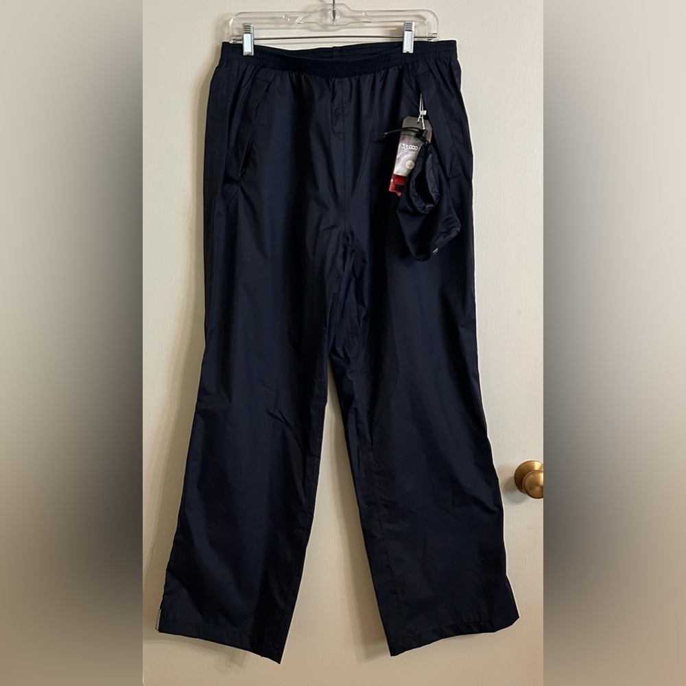 33,000 ft Woman’s Packable Rain Pants- Blue - Picture 4 of 13